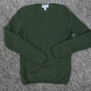 Charter Club Women's Green Crewneck cashmere Sweater XS